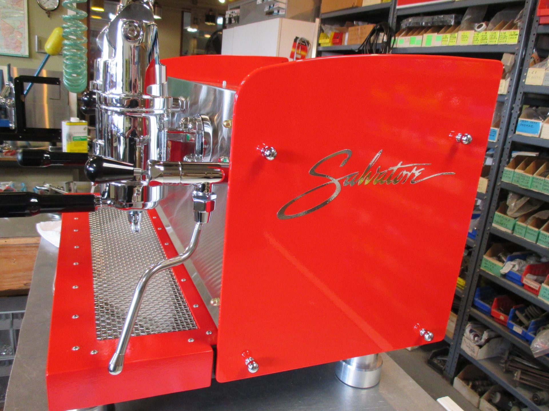 2 group Spring lever Ferrari Red